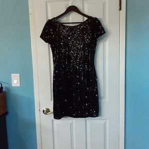 Sparkly black dress